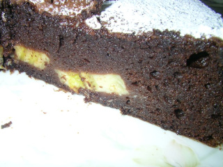 ガトーショコラバナーヌ断面